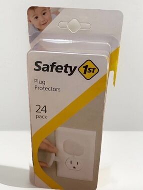Safety 1st-White Plug Protectors - 24-Pack